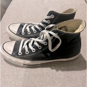 converse - black chuck taylor high tops 🫧